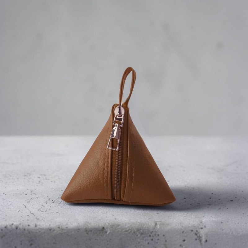 NOBLE CHERISH - Signature Triangle Keepsake Pouch in Mocha Sienna - set of 10