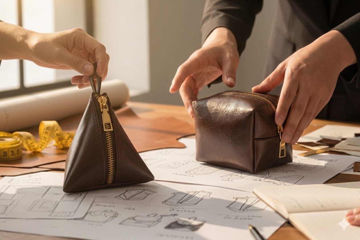 Custom gift design planning on a desk