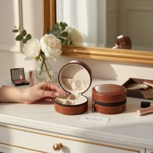 NOBLE — Heirloom | Petite Jewellery Case Premium in Golden Dune NOBLE — Heirloom | Petite Jewellery Case Premium in Golden Dune