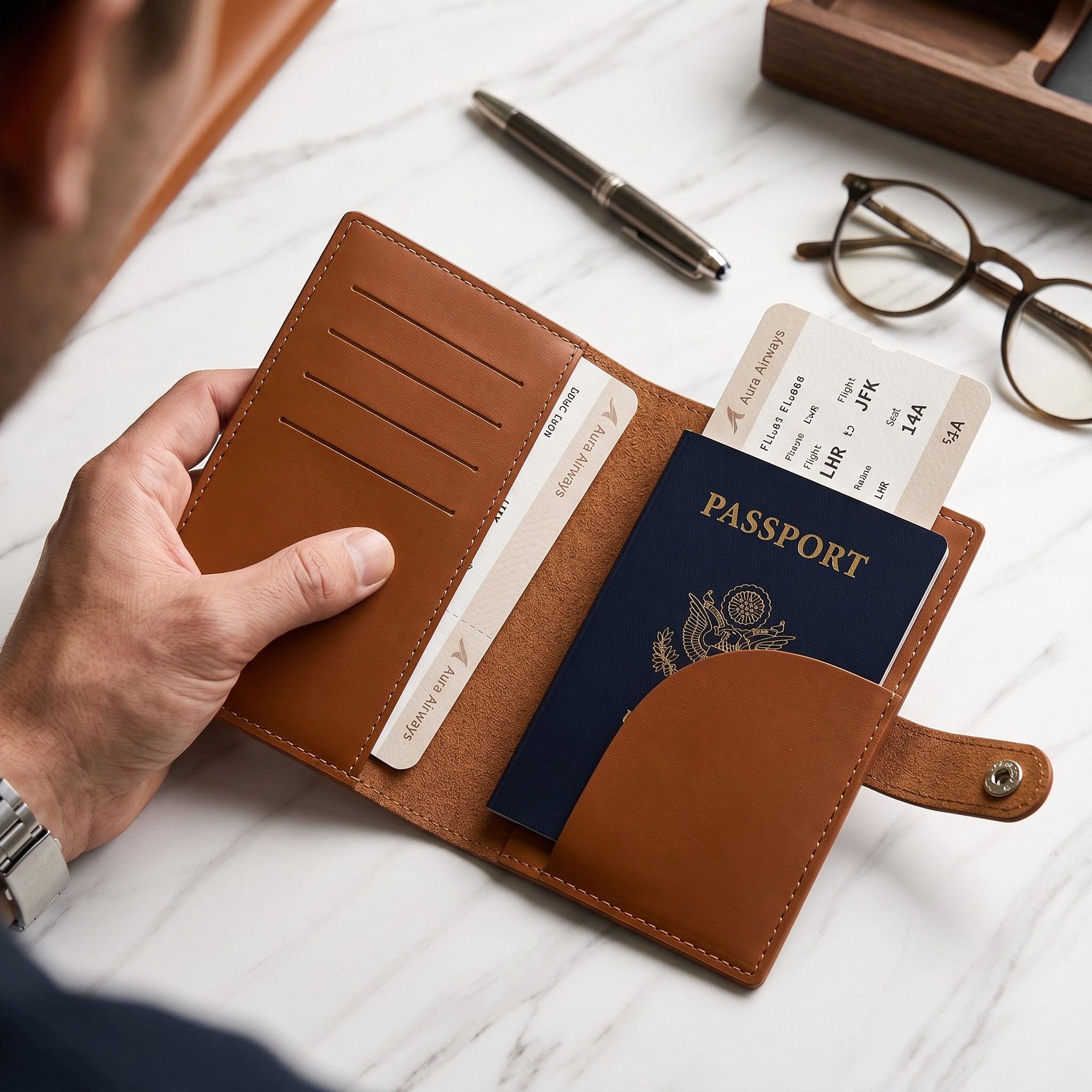 NOBLE - NOMAD The Traveller Pasport Holder NOBLE - NOMAD The Traveller Pasport Holder - Image 4