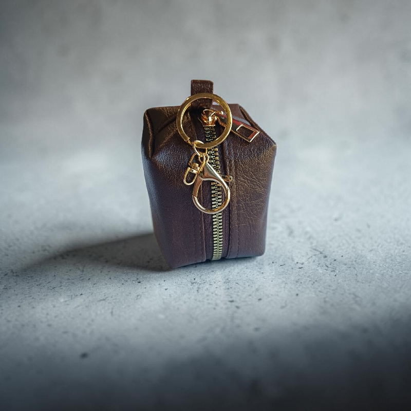 NOBLE — Essence Gold Tone Zipper | Elegant Gold Tone Zipper Keepsake Pouch With Keychain NOBLE — Essence Gold Tone Zipper | Elegant Gold Tone Zipper Keepsake Pouch With Keychain - Image 3