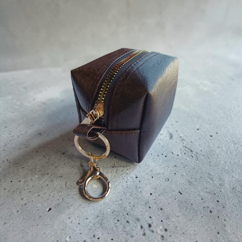 NOBLE — Essence Gold Tone Zipper | Elegant Gold Tone Zipper Keepsake Pouch With Keychain NOBLE — Essence Gold Tone Zipper | Elegant Gold Tone Zipper Keepsake Pouch With Keychain - Image 5
