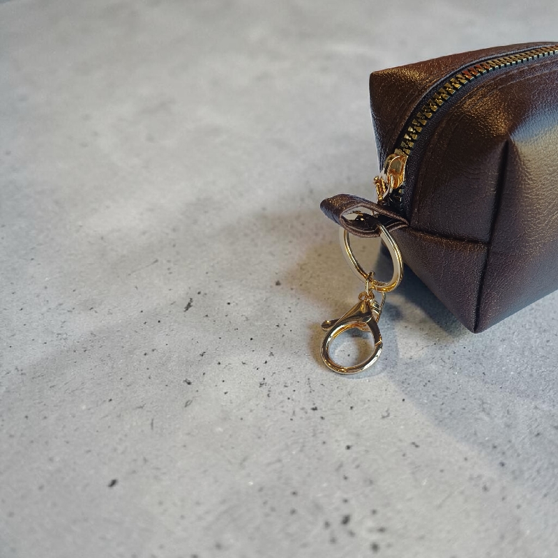 NOBLE — Essence Gold Tone Zipper | Elegant Gold Tone Zipper Keepsake Pouch With Keychain NOBLE — Essence Gold Tone Zipper | Elegant Gold Tone Zipper Keepsake Pouch With Keychain - Image 6