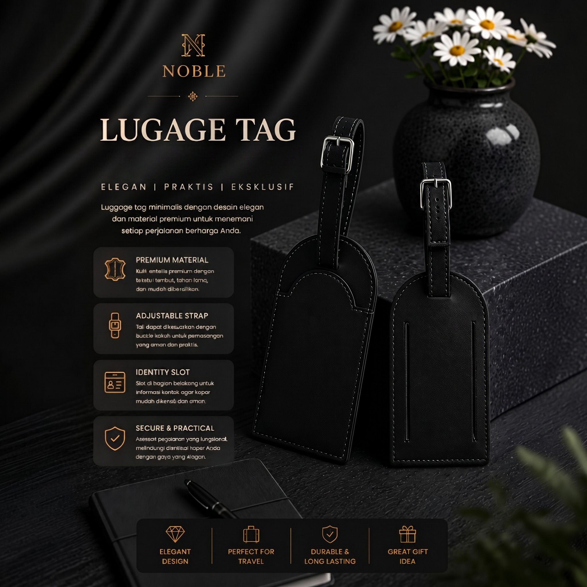 NOBLE - ATLAS Luggage Tag NOBLE - ATLAS Luggage Tag - Image 4