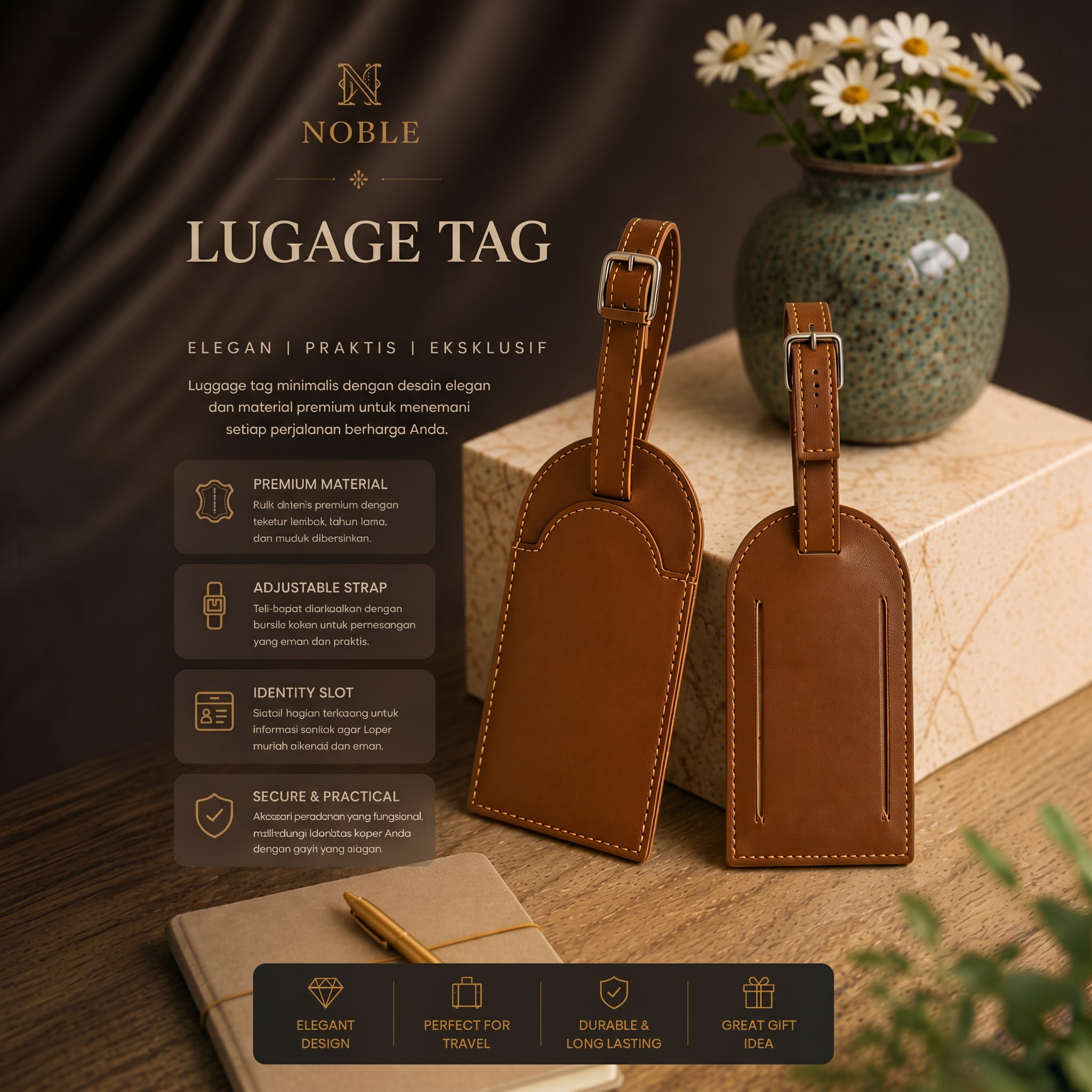 NOBLE - ATLAS Luggage Tag NOBLE - ATLAS Luggage Tag - Image 5